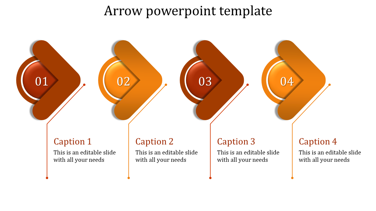 Editable Arrow PowerPoint Template And Google Slides
